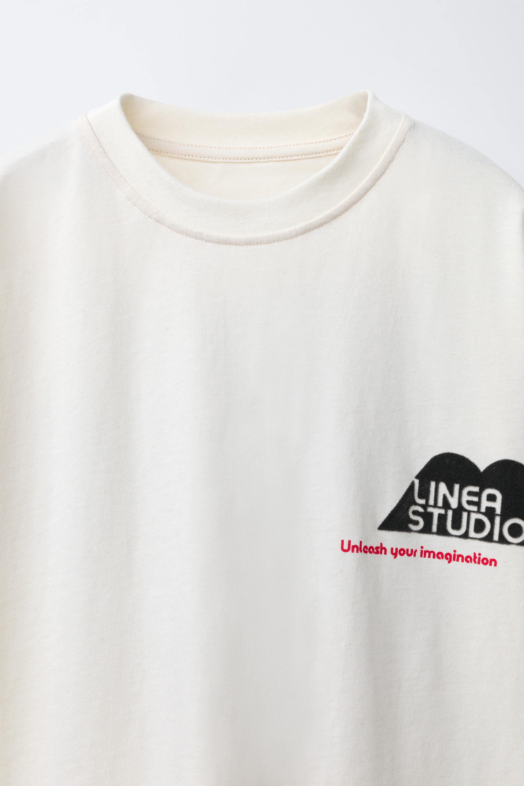 FLOCKED PRINT T-SHIRT